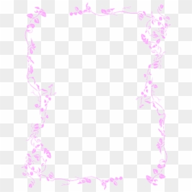 Flower Borders And Frames Clipart - Leaves Frame Clip Art, HD Png Download - pink borders png