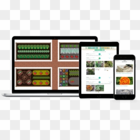 Vegetable Garden Design Apps - Garden Planner App, HD Png Download - plan view plants png