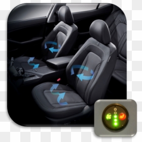 Cooled Seats Take - Aftermarket Cooling Car Seats, HD Png Download - car seat png