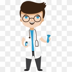 Doctor Good Happy Vector Clipart Doctors And Transparent - Doctor Clipart, HD Png Download - person transparent png