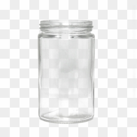 10oz Glass Jars, 10oz Glass Jar, 1oz Glass Jar, White - Glass Bottle, HD Png Download - glass jar png