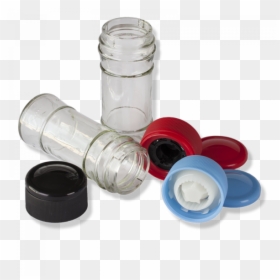 Anfra Glass Jar For Grinder Cap - Glass Bottle Grinder Cap, HD Png Download - glass jar png