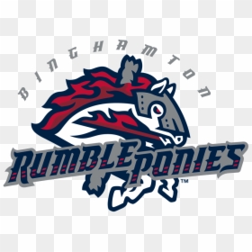 Binghamton Rumble Ponies Logo, HD Png Download - ny mets logo png