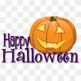 Free Happy Halloween Pictures Clip Art 2018 For Birthday - Transparent Background Happy Halloween Clipart, HD Png Download - happy halloween text png