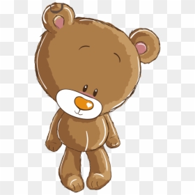Infant Clipart Baby Brown - Teddy Bear Baby Shower Png, Transparent Png - pink teddy bear png