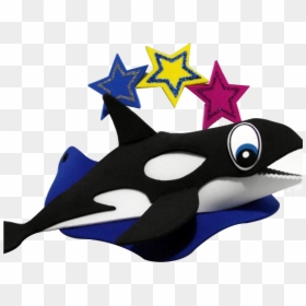 Killer Whale Visor - Stuffed Toy, HD Png Download - orca whale png