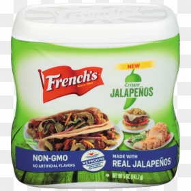 French"s Crispy Jalapenos - French's Crunchy Toppers Crispy Jalapenos, HD Png Download - jalapenos png