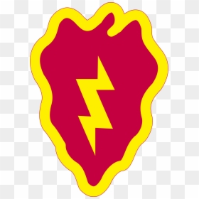 Drawings Of Lightning Bolts - 25th Infantry Division Patch, HD Png Download - lightning bolt clipart png