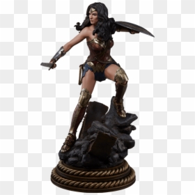 Sideshow Wonder Woman Premium Format Statue, HD Png Download - gal gadot wonder woman png