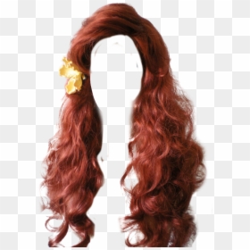 Wig Download Png Image - Red Curly Hair Png, Transparent Png - brown wig png