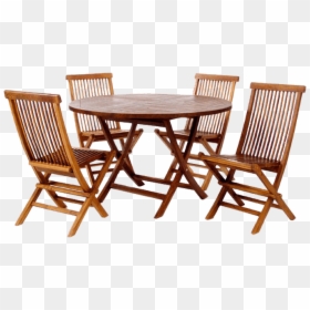Teak Patio Furniture, HD Png Download - tables and chairs png