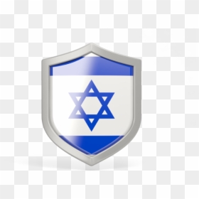 Download Flag Icon Of Israel At Png Format - Israel Flag Shield Png, Transparent Png - shield png transparent