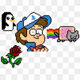 Nyan Cat Clipart , Png Download - Pixel Art Gravity Falls, Transparent Png - nyan cat transparent png