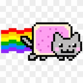 Nyan Cat Pixel Art, HD Png Download - nyan cat transparent png