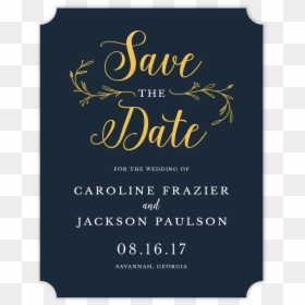 Calligraphy, HD Png Download - save the date png transparent