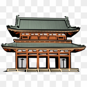 Shrine Clipart Shinto Temple - Japan Temple Clipart, HD Png Download - torii gate png