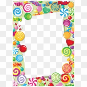Transparent Candy Cane Border Png - Candy Border, Png Download - candy border png