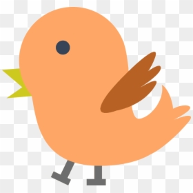 Orange Bird Clipart, HD Png Download - baby bird png