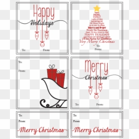 Free Printable Christmas Gift Tags Wallquotes - S Minimal Pair Words, HD Png Download - gift tags png