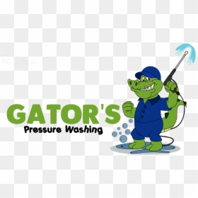 Gator"s Pressure Washing - Cartoon, HD Png Download - pressure washing png