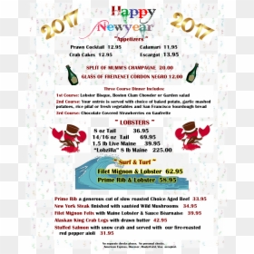 Dancing Lobster, HD Png Download - new years eve 2016 png
