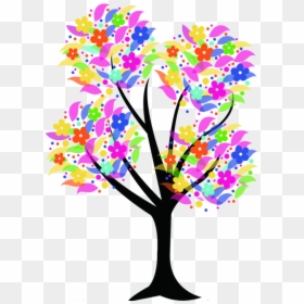 Árboles De Colores Para Dibujar, HD Png Download - family tree clipart png