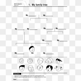 Transparent Family Tree Clipart - Template My Family Tree, HD Png Download - family tree clipart png