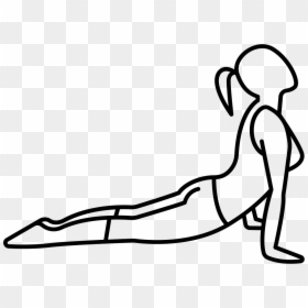 Woman Laying Down Lifting Head - Cobra Exercice, HD Png Download - laying down png
