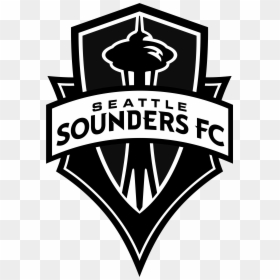 Seattle Sounders Fc Logo Black And White - Seattle Sounders Fc Logo Png, Transparent Png - seattle sounders logo png