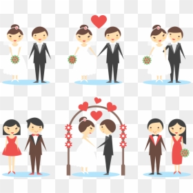 Old Clipart Marriage Couple - Pareja En Boda Png, Transparent Png - old couple png