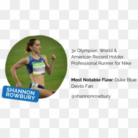 Copy Of Shannon Rowbury - Athlete, HD Png Download - running track png