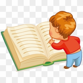 Transparent Kid Reading Clipart - Children Reading Books Clipart Png, Png Download - child reading png