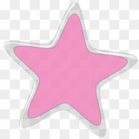 Silver And Pink Star , Transparent Cartoons - Silver And Pink Star, HD Png Download - pink stars png