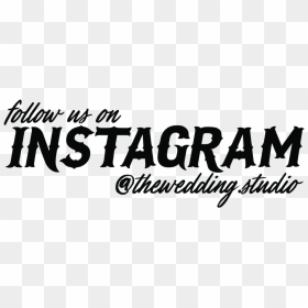 Follow Us On Instagram - Calligraphy, HD Png Download - instagram clipart png