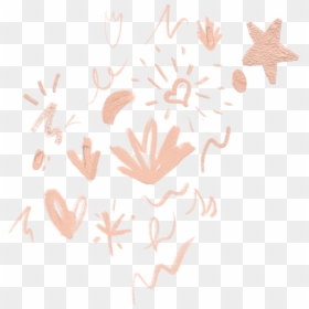 Stars Heart Overlay Sticker Light Pink - Motif, HD Png Download - pink stars png
