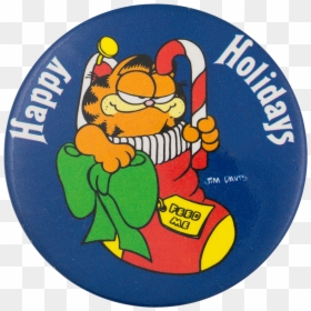 Happy Holidays Text Png -happy Holidays Garfield - Happy Holidays Garfield, Transparent Png - happy holidays png transparent