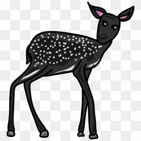 Wildlife,musk Deer,pack Animal - Grey Animals Clip Art, HD Png Download - reindeer antler png
