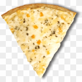 Eight Cheeses Creamy Garlic Alfredo Sauce Pizza Pizza - Garlic Pizza Slice, HD Png Download - cheese pizza slice png