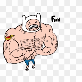 Transparent Muscle Clipart - Cool Buff Man Cartoon, HD Png Download - buff man png