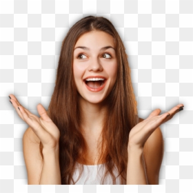 Surprised Girl , Png Download - Happy Woman Png, Transparent Png - surprised girl png