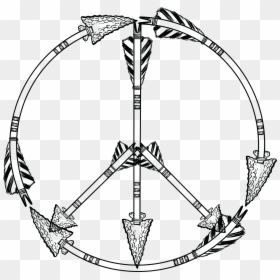 Transparent Peace Sign Clipart - Cool Peace Sign Drawing, HD Png Download - white peace sign png