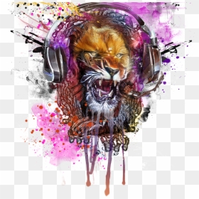 Illustration, HD Png Download - lion head roar png