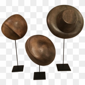 Set Of 3 French Millinary Hat Molds - Sculpture, HD Png Download - french hat png