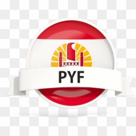 Round Flag With Banner - Circle, HD Png Download - french hat png