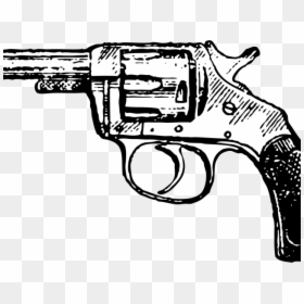 Transparent Pistol Clipart - Gun Clipart Black And White, HD Png Download - black gun png