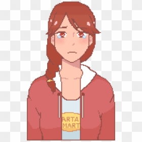 Pixel Art Girl Crying, HD Png Download - girl crying png
