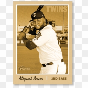 Miguel Sano 2019 Heritage Baseball Base Poster Gold - Poster, HD Png Download - baseball base png
