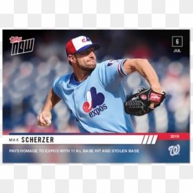 Max Scherzer Expos Uniform, HD Png Download - baseball base png