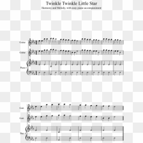 Twinkle Twinkle Little Star Sheet Music 1 Of 1 Pages - Canon Pachelbel Cello Piano, HD Png Download - twinkle twinkle little star png