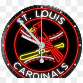 Louis Cardinals Logo Png - Wall Clock, Transparent Png - st. louis cardinals logo png